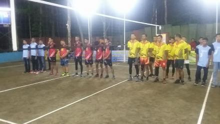 Pembukaan Turnamen Bola Voly di Dusun Tegalsempu Caturharjo