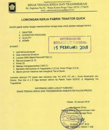 Informasi Lowongan Kerja 