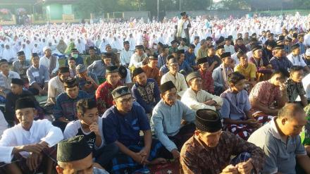 Pelaksanaan ibadah sholat idul fitri 1439 H 