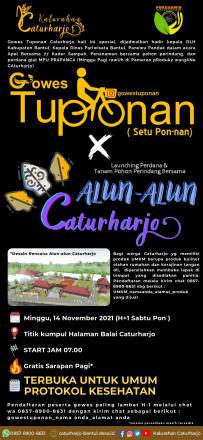 Gowes Tuponan edisi launching Perdana Alun-alun Caturharjo,  ikuti keseruannya besok minggu 14 Novem