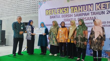 Juara I Laporan Pengelolaan Sampah PKK Tingkat Kabupaten Bantul Tahun 2024